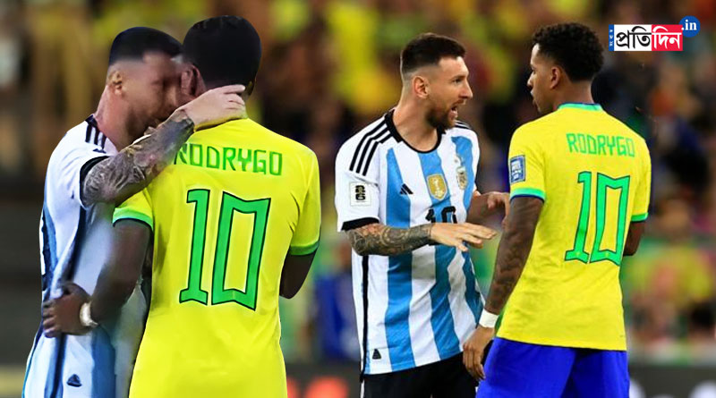Rodrygo’s father slams Lionel Messi after heated confrontation in Brazil vs Argentina match । Sangbad Pratidin