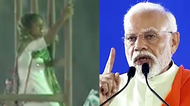 দুঃখ-কষ্ট জানাতে চান প্রধানমন্ত্রীকে, ভরা সভায় বিদ্যুতের খুঁটিতে যুবতী, কী করলেন মোদি?