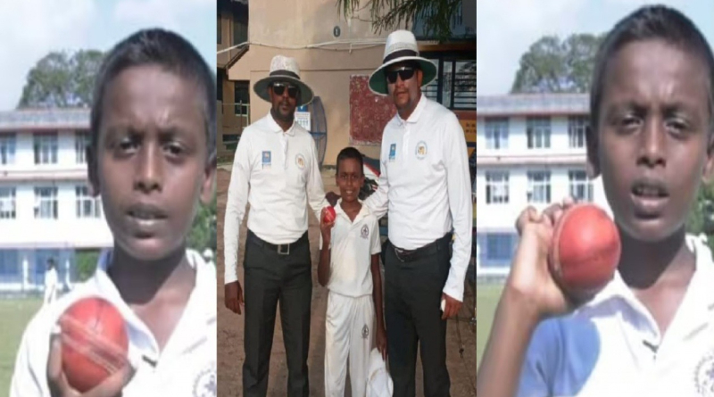 10 year old Selvasekaran Rishiyudhan remarkable feat stuns world cricket। Sangbad Pratidin