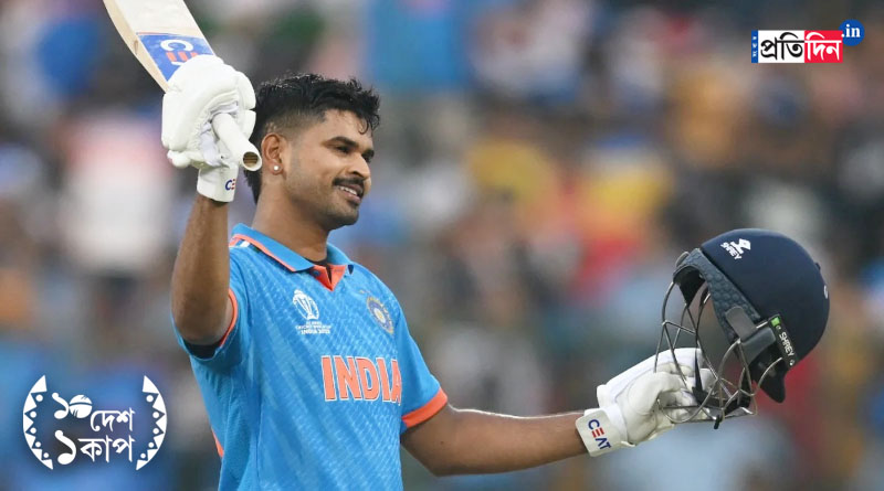 ICC ODI World Cup 2023: Took pills for cramps, says Shreyas Iyer after maiden World Cup hundred। Sangbad Pratidin
