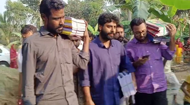 হাই কোর্টের নির্দেশের পর দলুয়াখাঁকিতে SFI, গ্রামবাসীদের হাতে পৌঁছল ত্রাণ