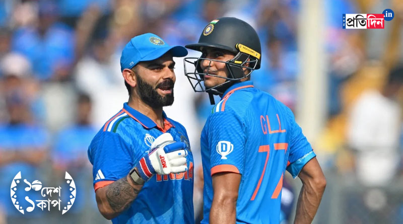 ICC ODI World Cup 2023: After Virat Kohli, Shubman Gill partnership, Shreyas Iyer fifty as India put 357 runs against Sri Lanka। Sangbad Pratidin