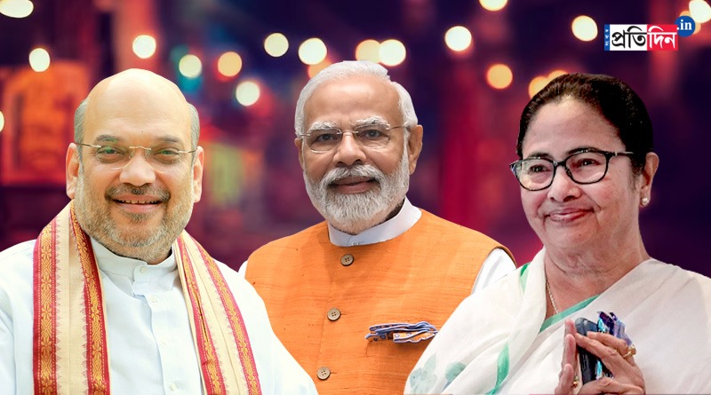 PM Modi, CM Mamata Banerjee and Amit Shah wishes Diwali | Sangbad Pratidin