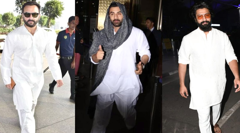 Best ways to wear white Kurta like Ranbir Kapoor, Saif Ali Khan to Vicky Kaushal | Sangbad Pratidin