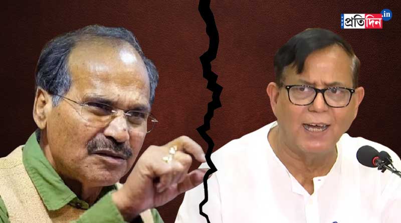 Adhir Chowdhury and Md Selim in verbal spat on meeting of Rahul Gandhi and Abhishek Banerjee | Sangbad Pratidin