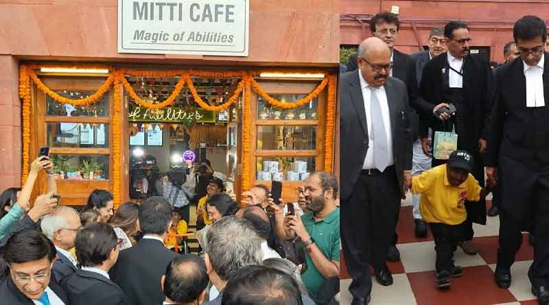 DY Chandrachud Inaugurates Cafe managed by specially abled in Supreme Court। Sangbad Pratidin