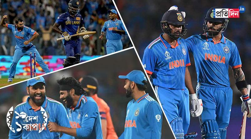 ICC ODI World Cup 2023: Team India become first team to go unbeaten in World Cup round-robin format, make it 9 out of 9। Sangbad Pratidin