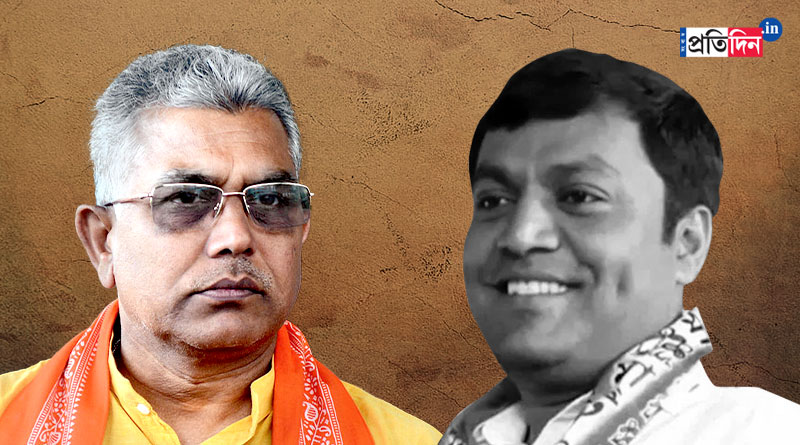 Dilip Ghosh opens up over Amdanga TMC leader murder | Sangbad Pratidin