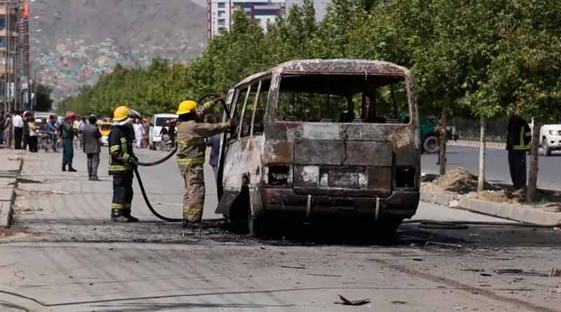7 killed in bus explosion in Kabul। Sangbad Pratidin