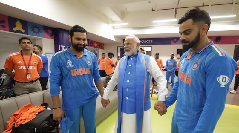 ICC World Cup 2023: PM Modi consoles Indian team in dressing room, video goes viral | Sangbad Pratidin