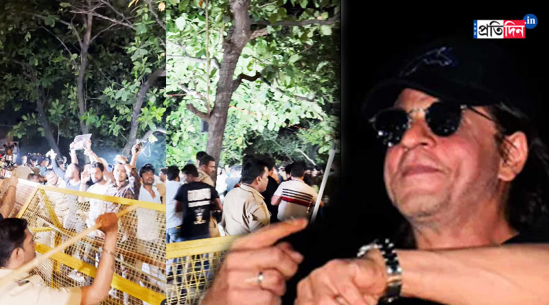 SRK Birthday: Police lathi charge on Shah Rukh fans outside Mannat | Sangbad Pratidin