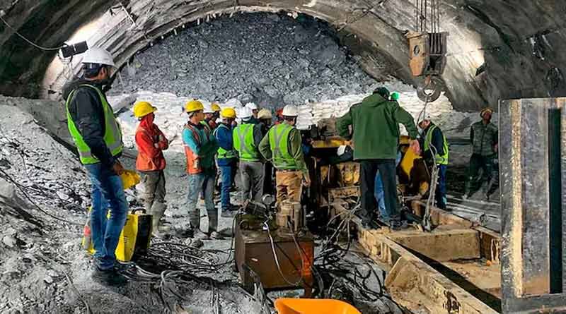 Trapped workers of Uttar Kashi tunnel fell ill। Sangbad Pratidin