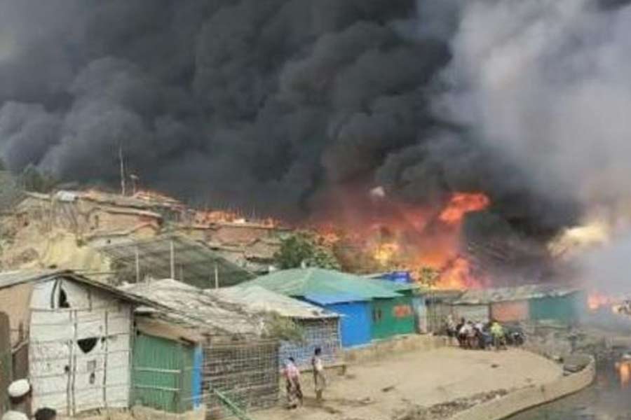 More than 50 houses burnt at Rohingya camps, Cox's Bazar, Bangladesh | Sangbad Pratidin