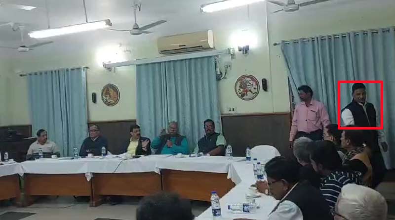 Kajal Shekh left Poush Mela meeting after his chair was not in proper position | Sangbad Pratidin