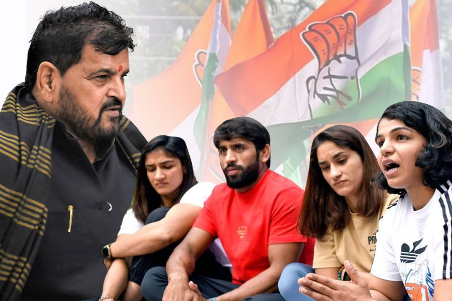 Protesting Wrestlers in Congress lap, says Brij Bhushan | Sangbad Pratidin