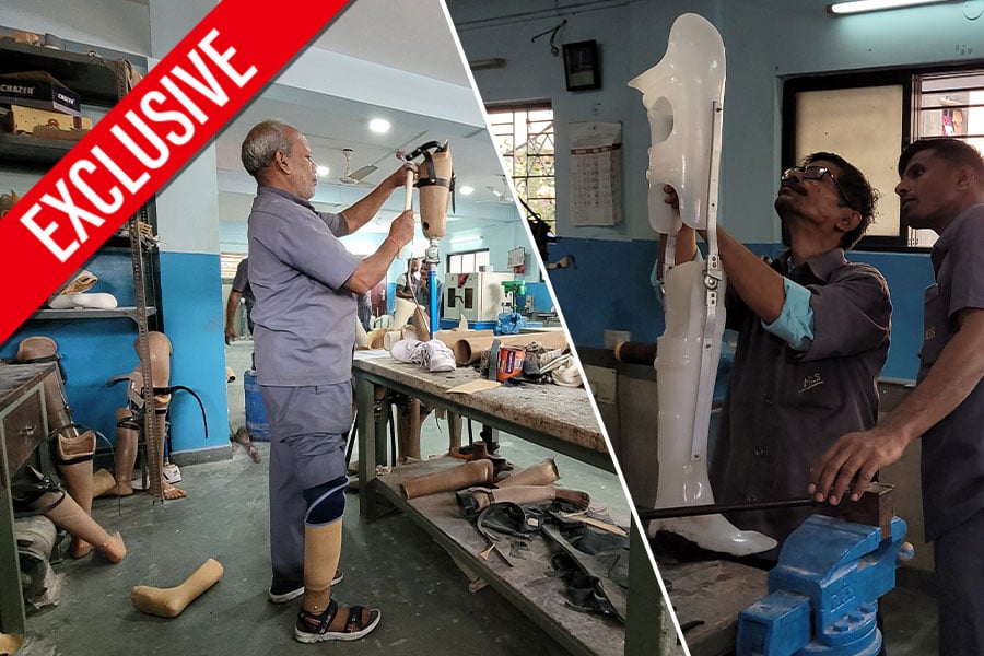 Exclusive: Specially abled people make Prosthetic limbs | Sangbad Pratidin