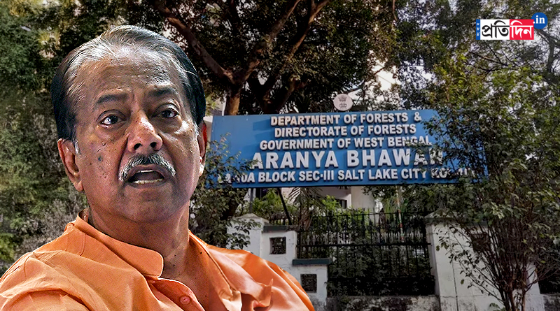 ED officials at Aranya Bhawan | Sangbad Pratidin