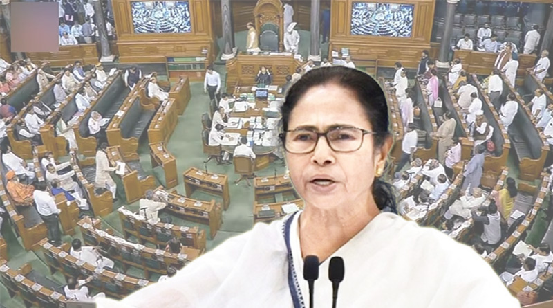 Mamata Banerjee's strong reaction against BJP on suspension of opposition MPs at Lok Sabha | Sangbad Pratidin