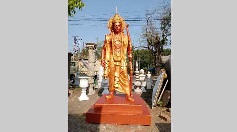 Dttapukur artist jamaluddin and his son makes two idols of ram for ram mandir | Sangbad Pratidin