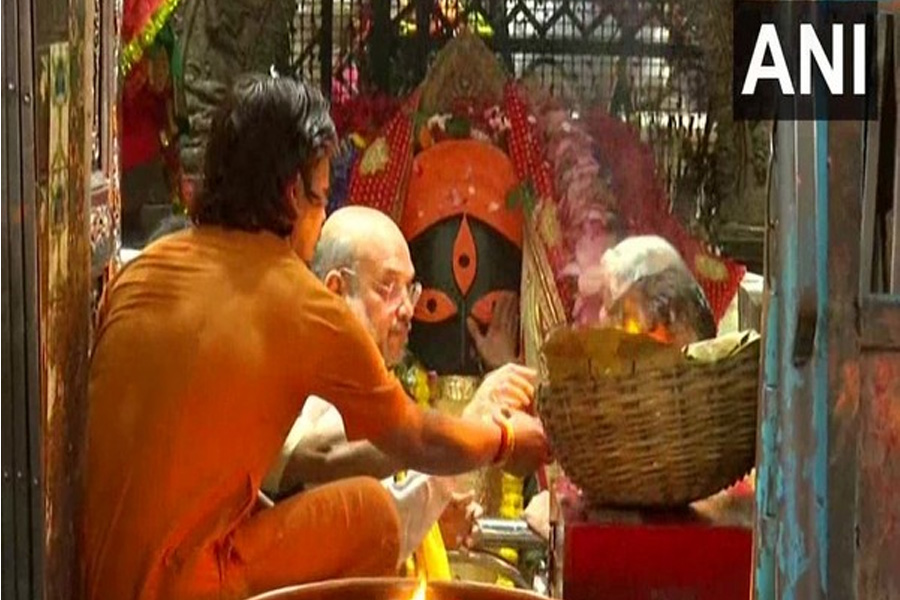 গুরুদ্বারে মাথা ঠেকিয়ে এবার কালীঘাটে মায়ের দরবারে অমিত শাহ