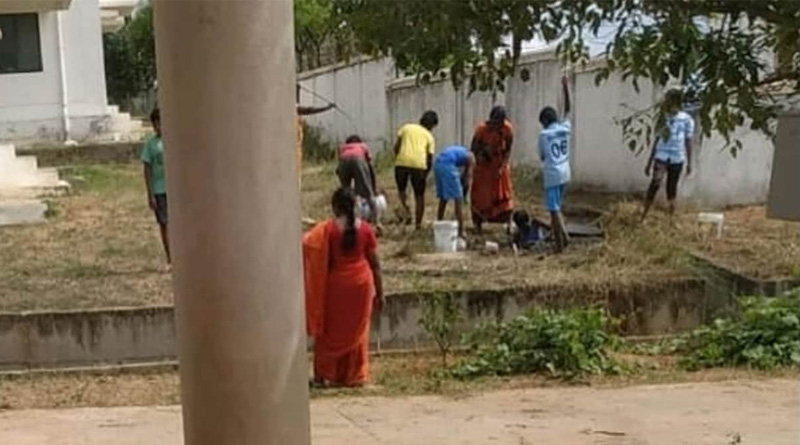 Dalit students asked to clean septic tank as punishment in Karnataka | Sangbad Pratidin