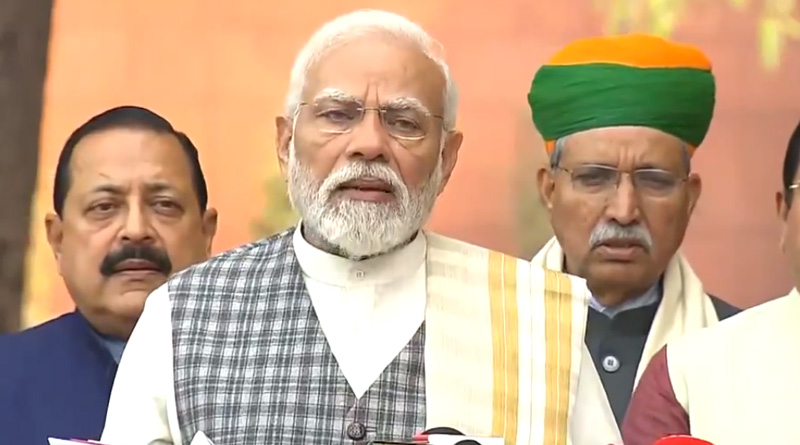 PM Narendra Modi speaks before Parliament winter session | Sangbad Pratidin