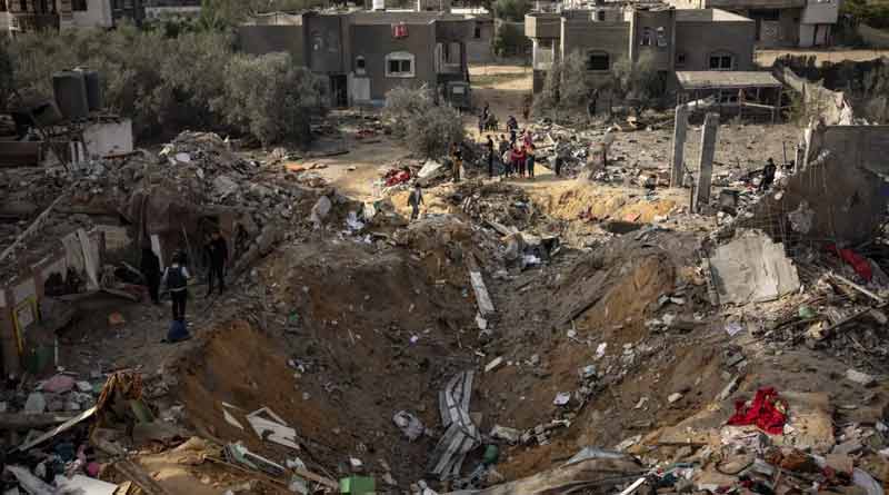 Israeli air raid in Rafah killed 23 people। Sangbad Pratidin