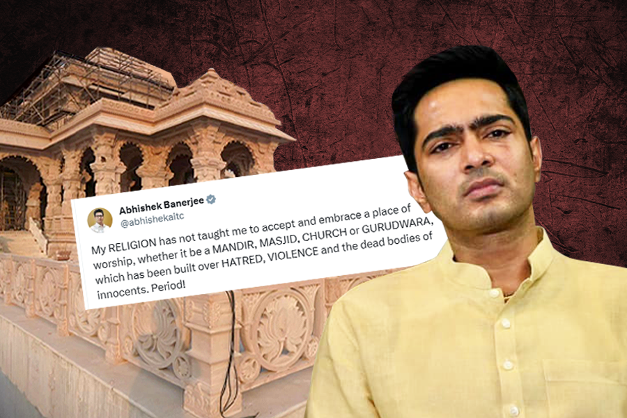 ‘আমার ধর্ম হিংসা, ঘৃণার শিক্ষা দেয় না’, রামমন্দিরে উদ্বোধনের আগে বার্তা অভিষেকের