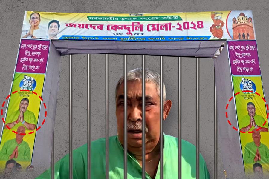 Anubrata Mondal image used in banner of Jaydeb Kenduli Mela, Birbhum | Sangbad Pratidin