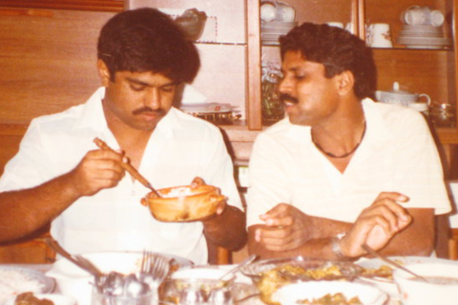 Ashok Malhotra and Kapil Dev 