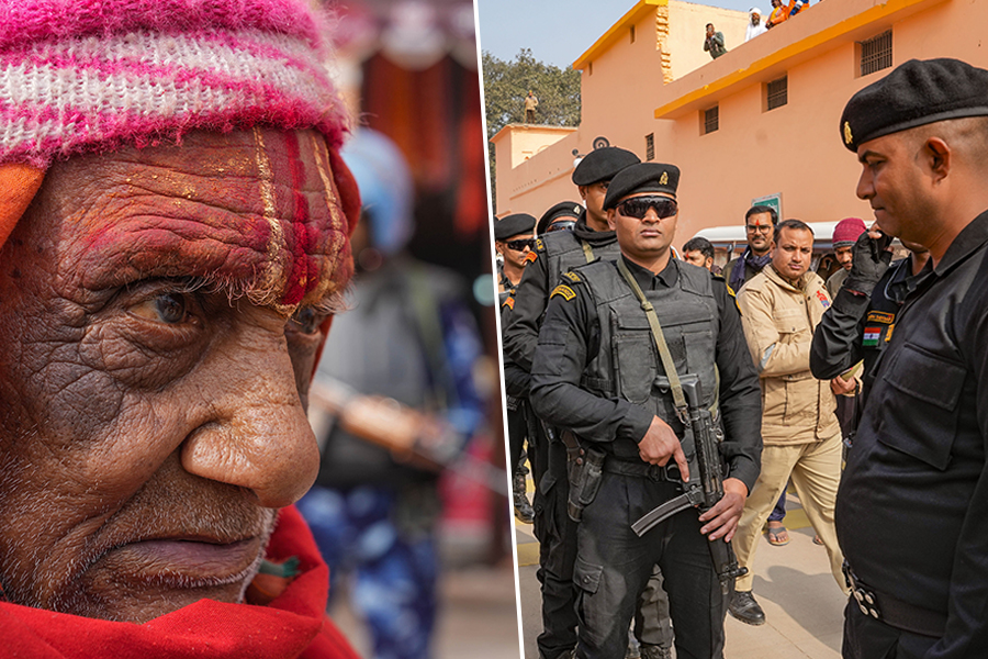 অযোধ্যা যেন দুর্গ, রামমন্দির উদ্বোধনের আগে র‌্যাফ-কমান্ডোদের ভিড়, দেখে নিন ছবি