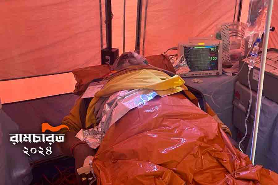 VHP leader fell sick during Ram Mandir Inauguration, rescued by IAF mobile van | Sangbad Pratidin