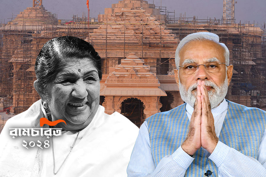 PM Modi shares Lata Mangeshkar's Ram Bhajan ahead of Ayodhya Ram Temple inauguration | Sangbad Pratidin