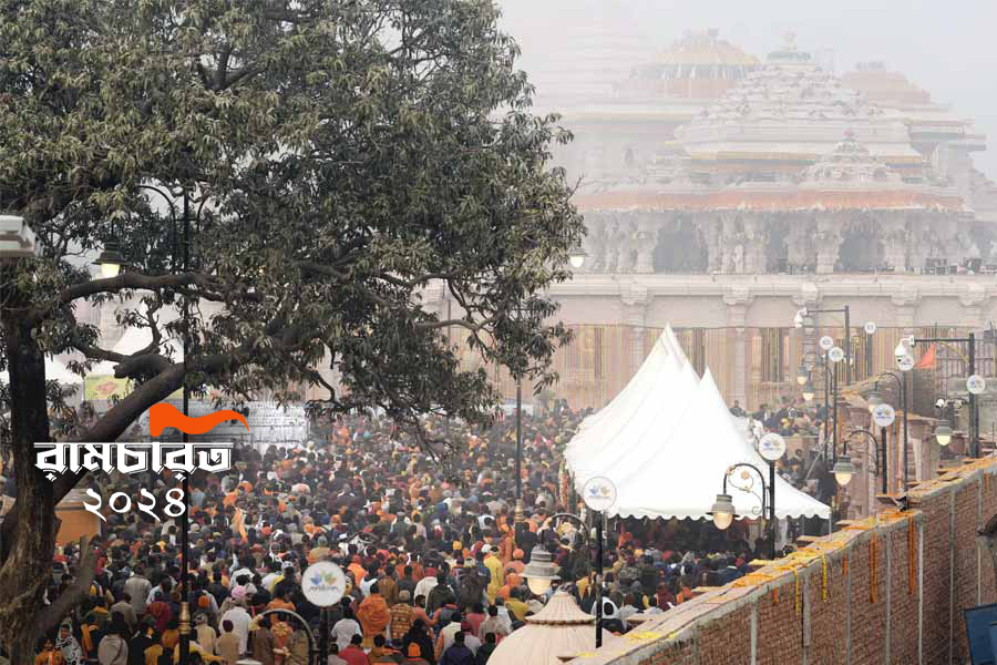 Huge crowd at Ram Temple in Ayodhya | Sangbad Pratidin