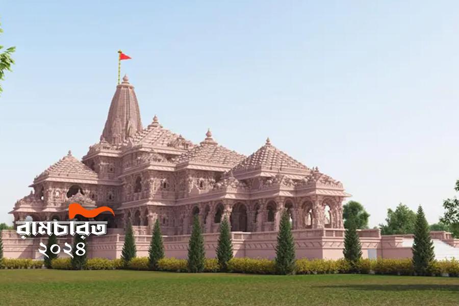 Security tightened at Ayodhya before Ram Mandir Inauguration। Sangbad Pratidin