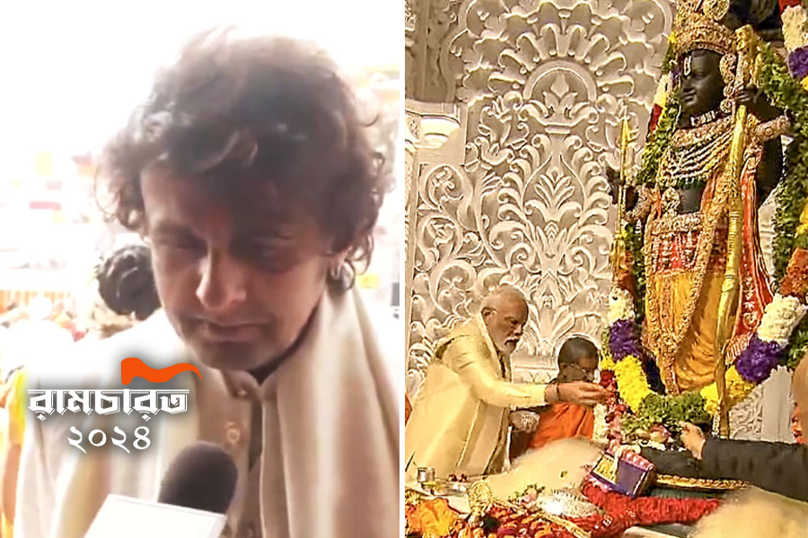 Singer Sonu Nigam gets emotional after Ramlala Pran Pratishtha | Sangbad Pratidin