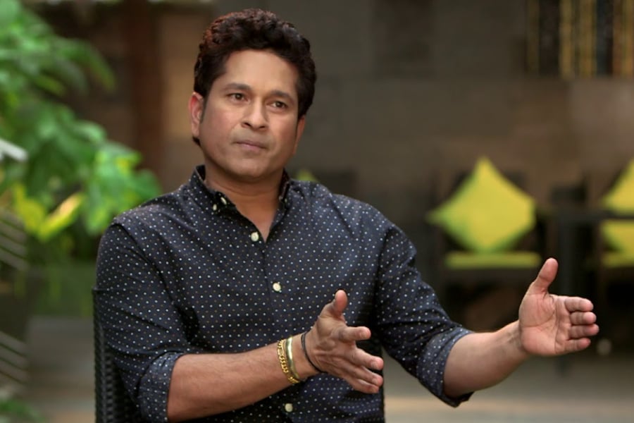 Mumbai cyber police files case against online gaming portal and a Facebook page about Sachin Tendulkar's deepfake video। Sangbad Pratidin