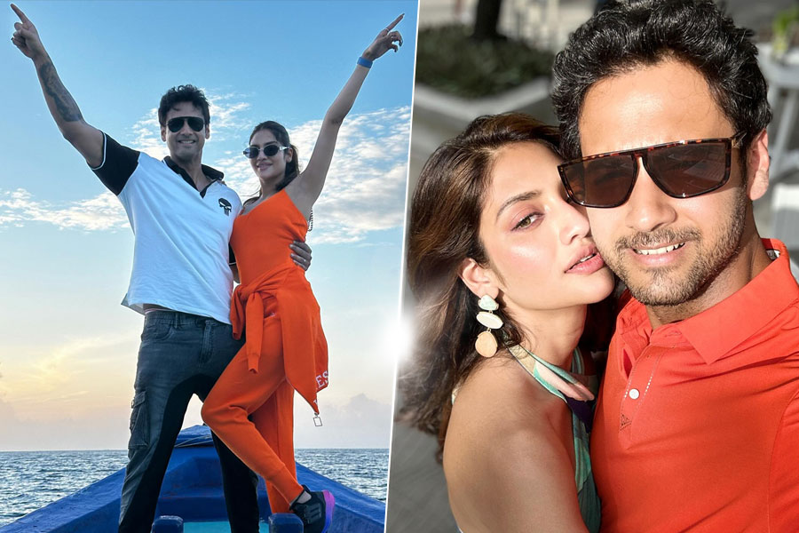 ‘তুমি যে আমার…’ , শীতের শহরে প্রেম বিলোলেন যশ-নুসরত