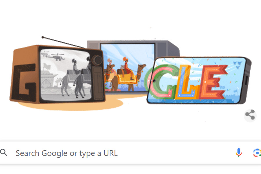 Google Doodle celebrates 75th Republic Day with historic parades | Sangbad Pratidin