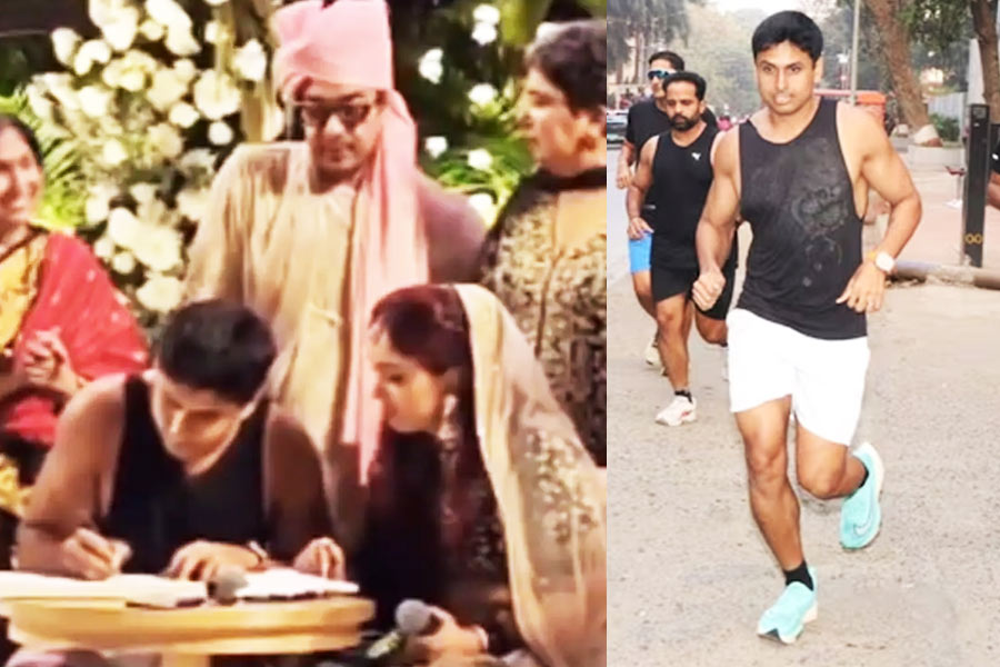 Aamir Khan's Son-in-law Nupur Shikhare jogs 8 km to reach wedding venue, got TROLLED | Sangbad Pratidin