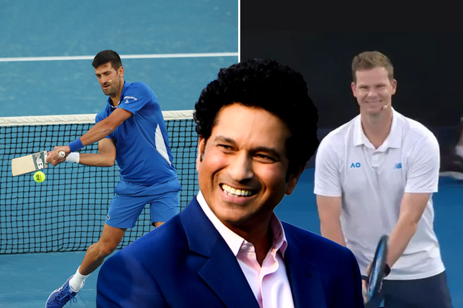 Sachin Tendulkar was happy to see the camaraderie between Novak Djokovic and Steve Smith । Sangbad Pratidin