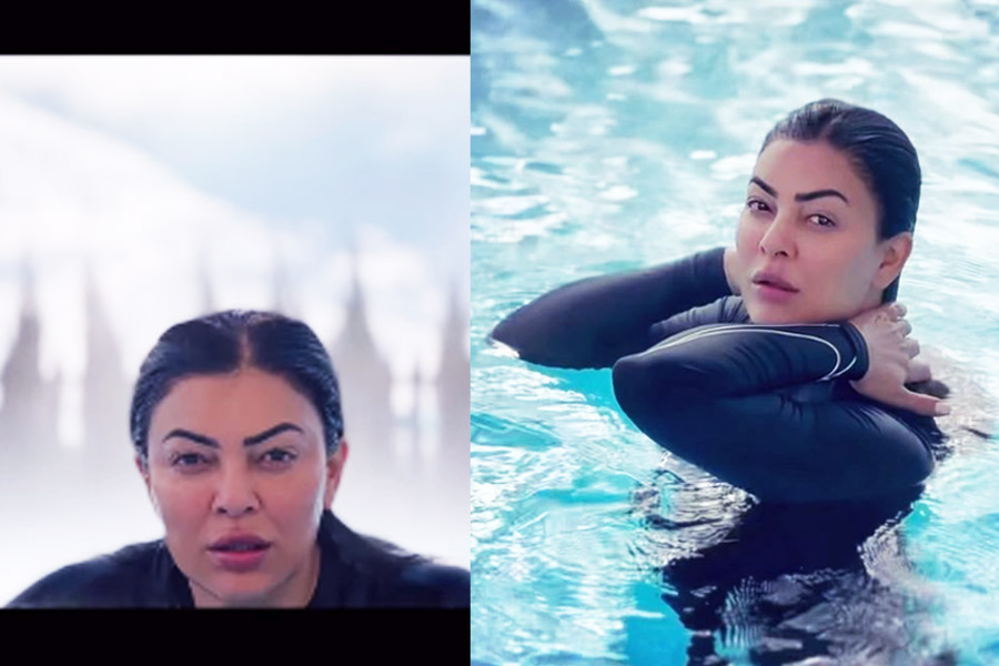 Sushmita Sen takes a dip in minus 1 degrees as she holidays in Azerbaijan | Sangbad Pratidin