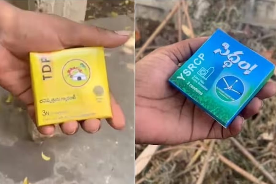 Condoms with party symbols in Andhra Pradesh | Sangbad Pratidin