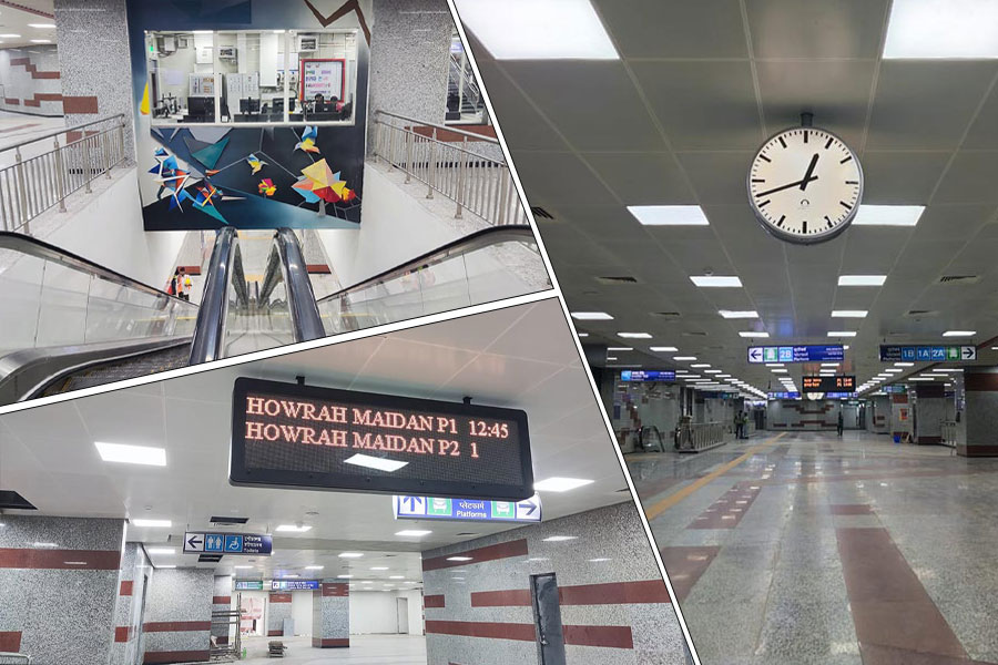 Howrah Metro station getting up for inauguration | Sangbad Pratidin Sangbad Pratidin Photo Gallery: News Photos, Viral Pictures, Trending Photos - Sangbad Pratidin