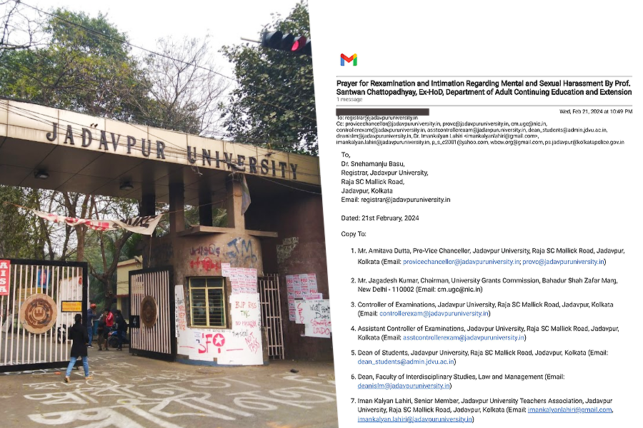 Jadavpur University student makes harassment allegation against professor | Sangbad Pratidin