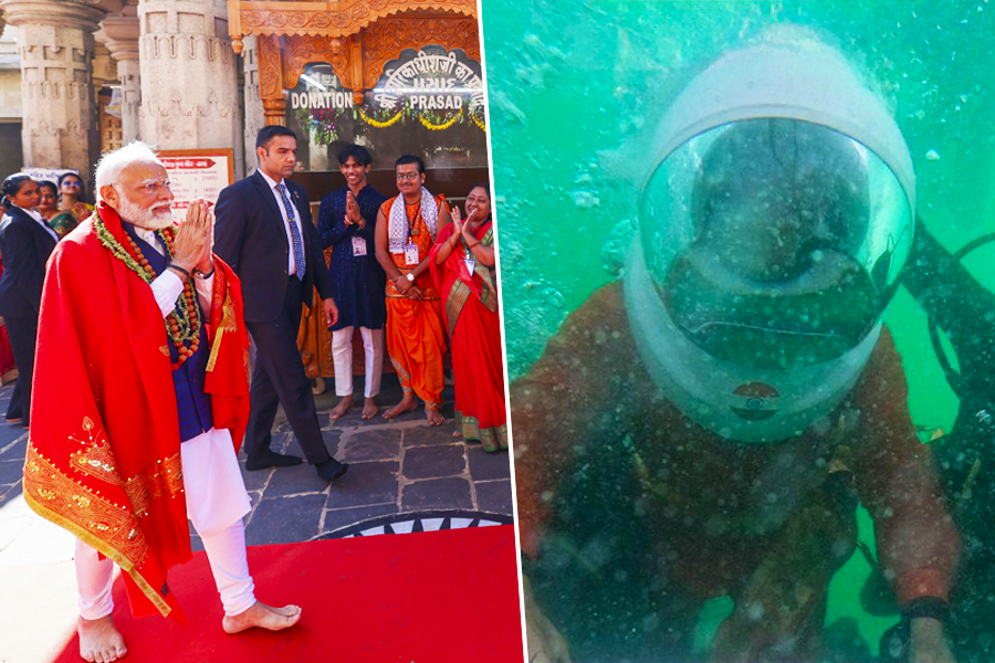 PM Narendra Modi dives into Arabian Sea to perform underwater Puja in Dwarka | Sangbad Pratidin Sangbad Pratidin Photo Gallery: News Photos, Viral Pictures, Trending Photos - Sangbad Pratidin