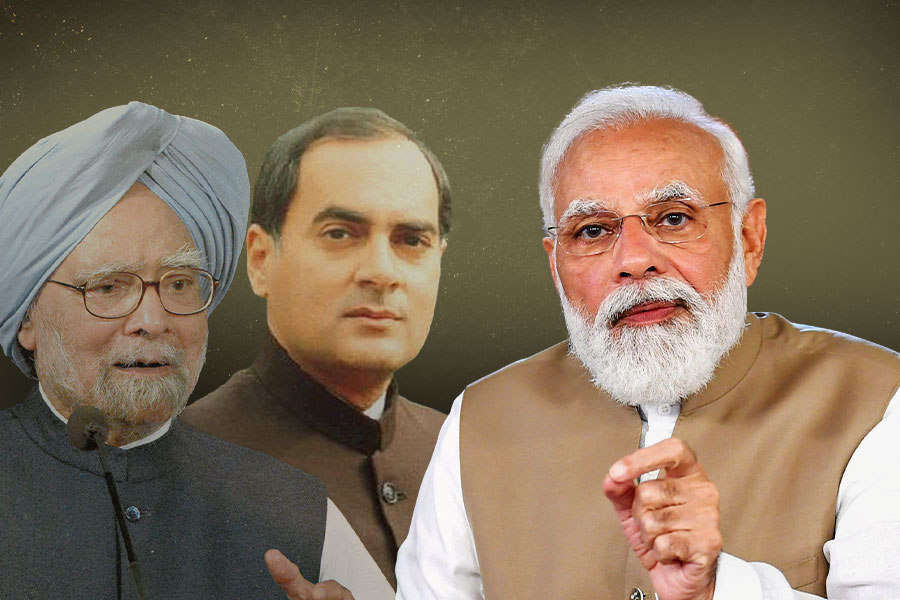 PM Modi slams Congress on national economy, uses quote of Rajeev Gandhi, Manmohan Singh | Sangbad Pratidin