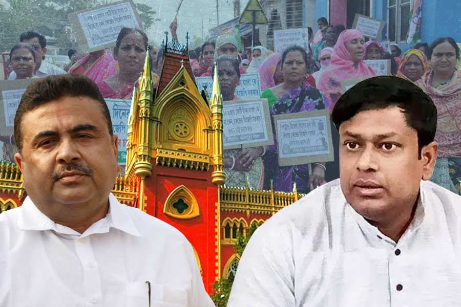 সন্দেশখালি যেতে চায় বিজেপি, বাধা পেয়ে হাই কোর্টের দ্বারস্থ শুভেন্দুরা