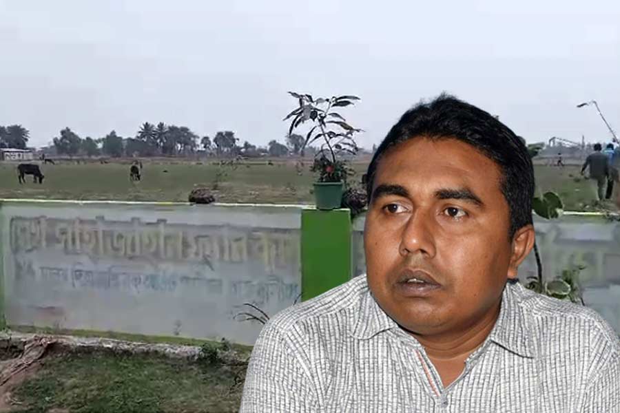 Shahjahan Sheikh fan club captivated ground illegally, recovered । Sangbad Pratidin