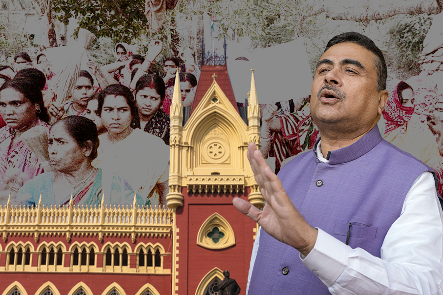 থানায় মুচলেকা দিয়ে সন্দেশখালি যেতে হবে শুভেন্দুকে, নির্দেশ হাই কোর্টের